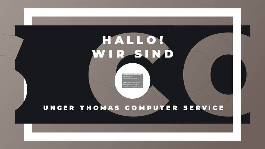 Video 1 Thomas Unger Computer Service
