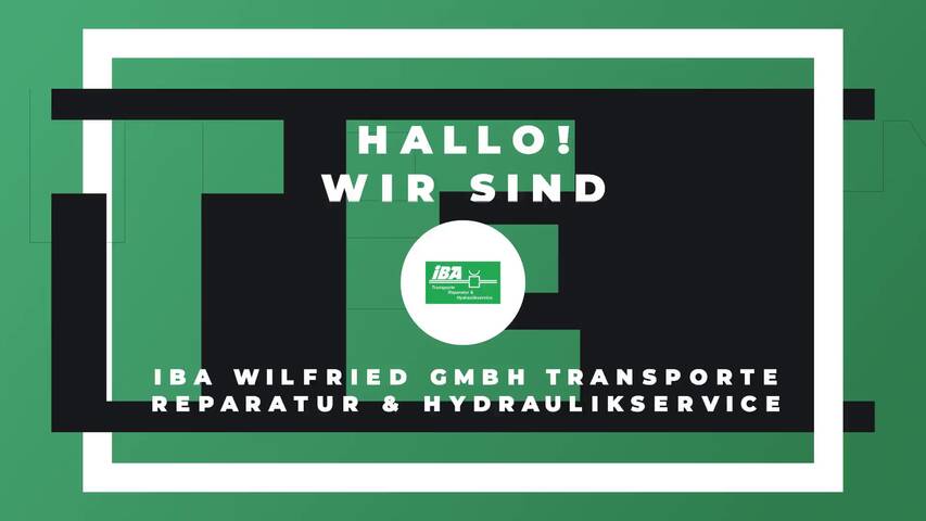 Video 1 Iba Wilfried GmbH Transporte Reparatur & Hydraulikservice