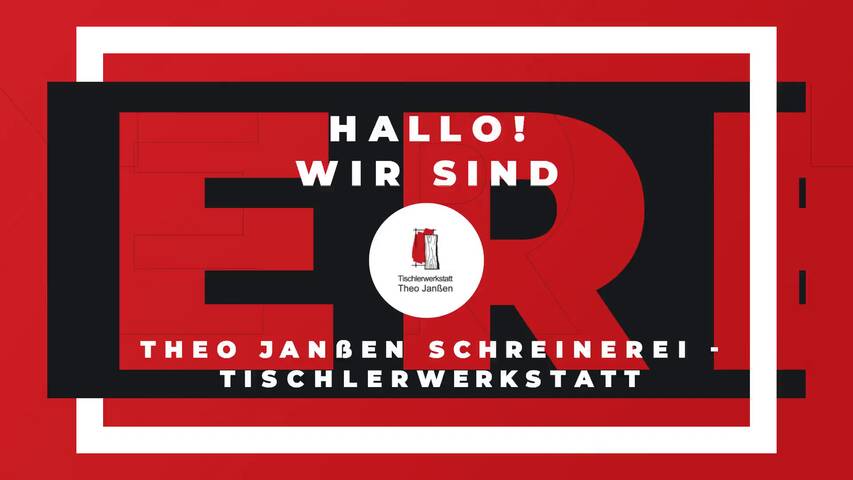 Video 1 Theo Janßen Schreinerei - Tischlerwerkstatt