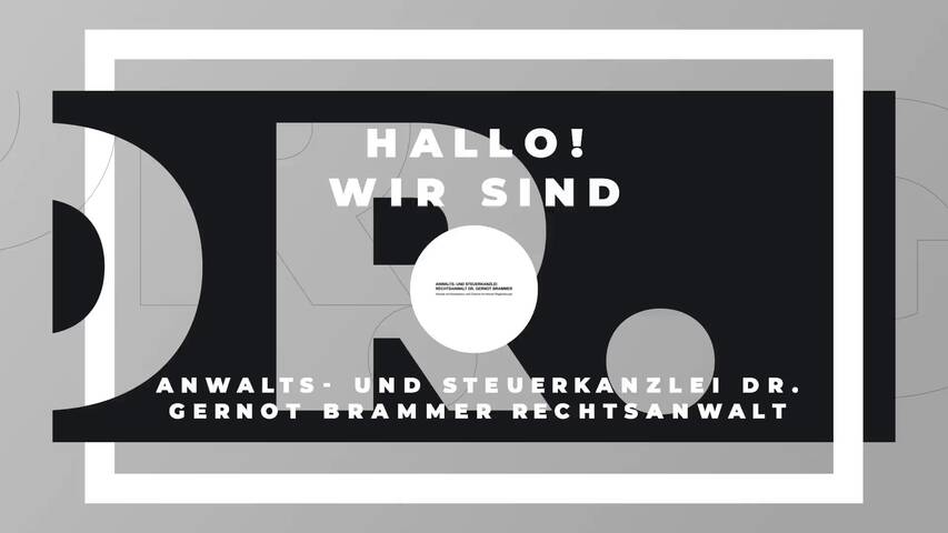 Video 1 Anwalts- und Steuerkanzlei Dr. Gernot Brammer Rechtsanwalt