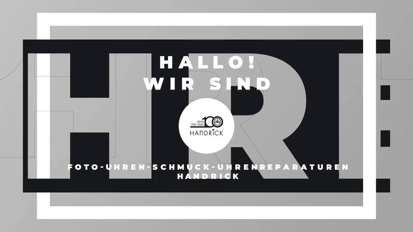 Video 1 Uhrmacher Handrick