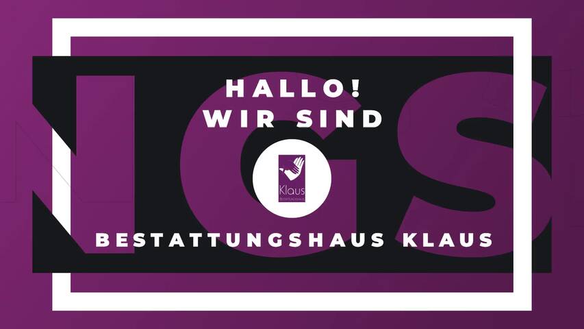 Video 1 Bestattungshaus Klaus