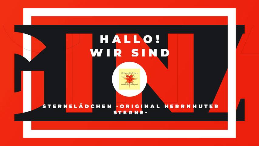 Video 1 Herrnhuter Stern