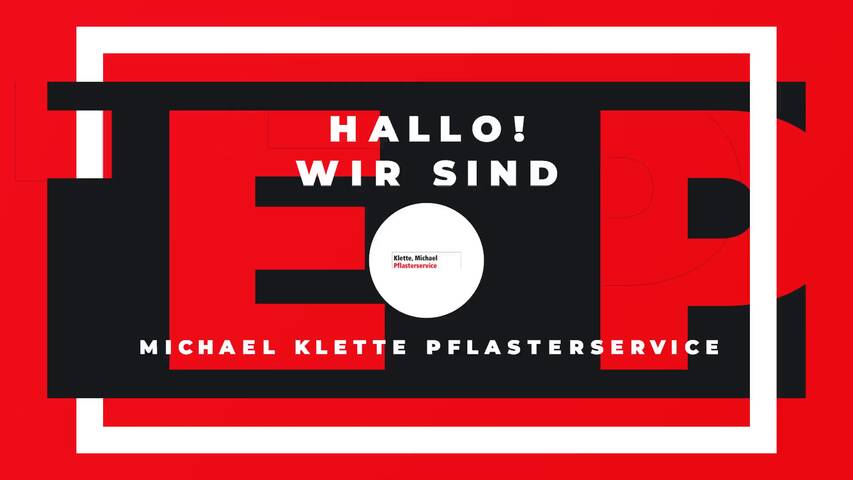 Video 1 Klette Pflasterservice