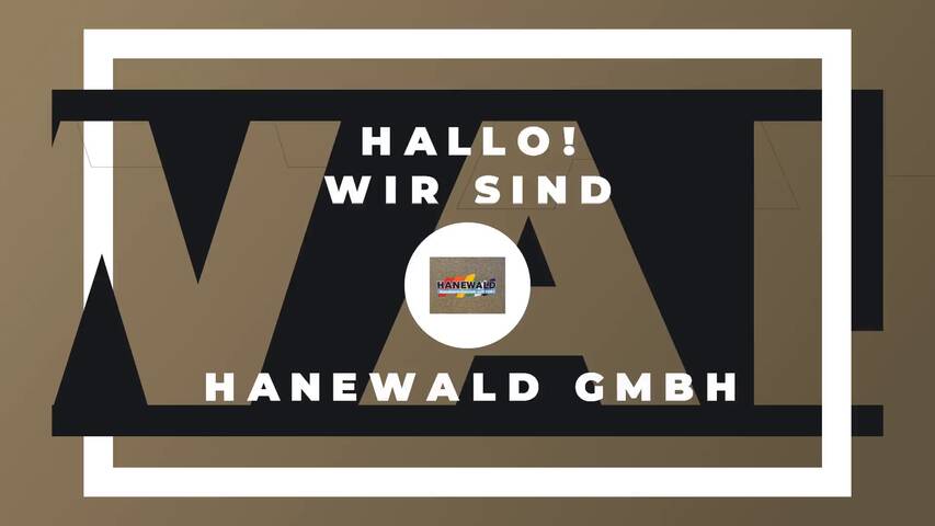 Video 1 Hanewald GmbH
