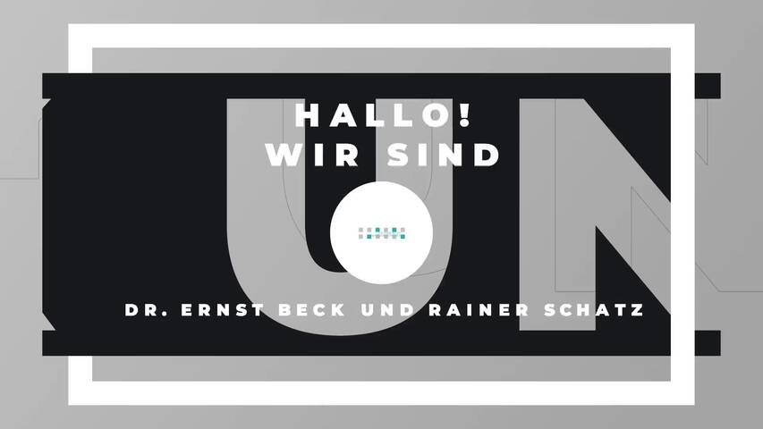Video 1 Dr. Ernst Beck und Rainer Schatz