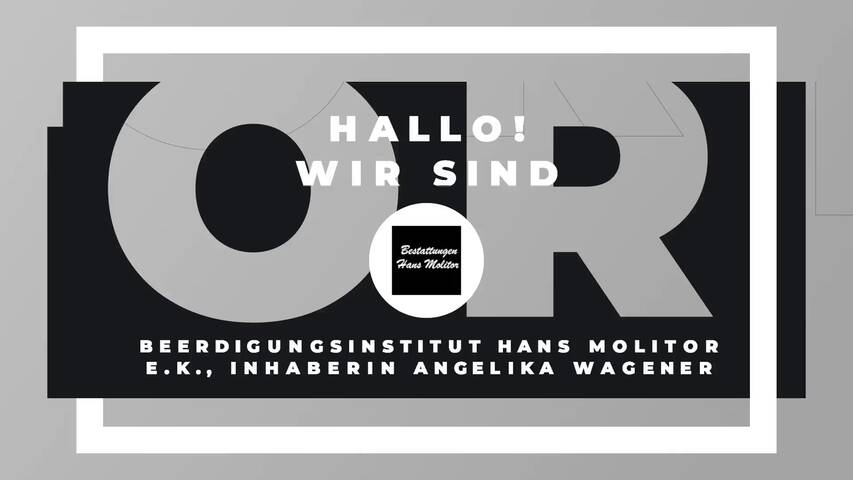 Video 1 Beerdigung Molitor Hans