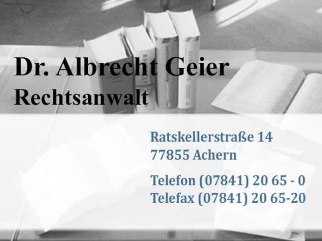 Video 1 Geier Albrecht Dr., Rechtsanwalt