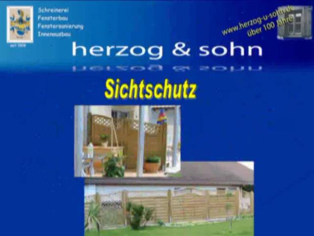 Video 1 Herzog & Sohn , Schreinerei-Fensterbau